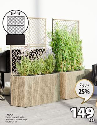 JYSK Trana planter box with trellis. offer
