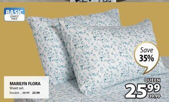 JYSK Marilyn flora sheet set offer