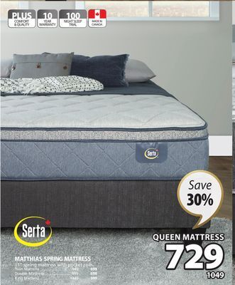 JYSK Matthias spring mattress offer