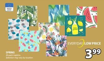 JYSK Spring 20-pack napkins offer