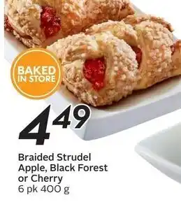 Sobeys Braided Strudel Apple, Black Forest or Cherry offer