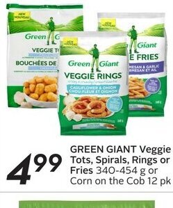 Sobeys Green Giant Veggie Tots, Spirals, Rings or Fries offer
