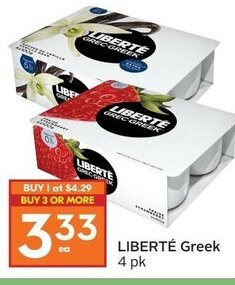 Sobeys Liberté Greek offer