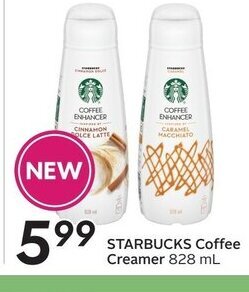 Sobeys Starbucks Coffee Creamer offer
