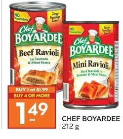 Sobeys Chef Boyardee offer
