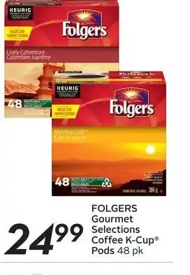 Sobeys Folgers Gourmet Selections Coffee K-Cup Pods offer
