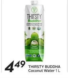 Sobeys Thirsty Buddha Coconut Water offer