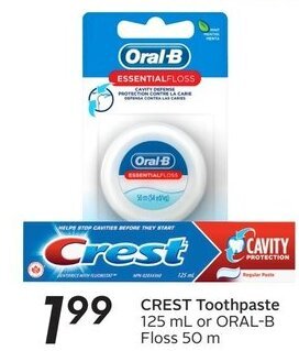 Sobeys Crest Toothpaste offer