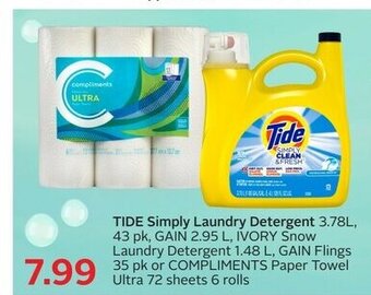 Sobeys Tide Simply Laundry Detergent offer