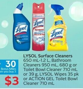 Sobeys Lysol Surface Cleaners offer
