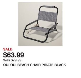 Chapters Indigo Oui beach chair pirate black offer