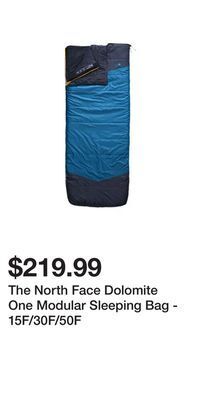 Sport Chek The north face dolomite one modular sleeping bag - 15f/30f/50f offer