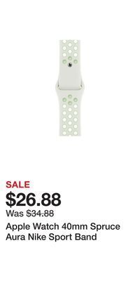 Sport Chek Apple watch 40mm spruce aura nike sport band offer
