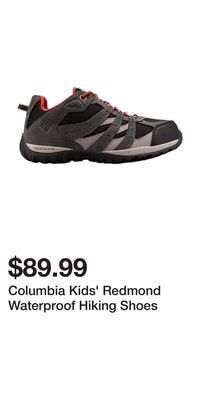 Sport Chek Columbia kids' redmond waterproof hiking shoes offer