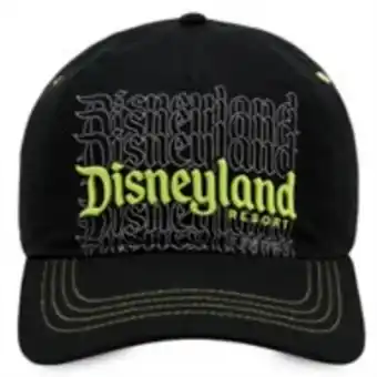 Disney Store Disneyland resort stacked logo baseball cap for adults offer