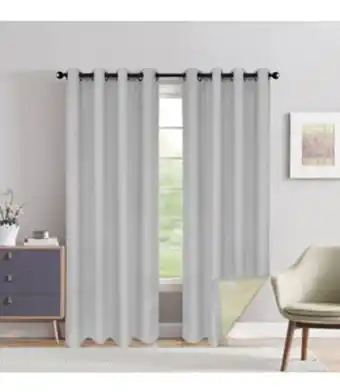 Beddington's Celina foam back blackout grommet curtain panel pairs 52x84 offer