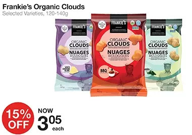 Bulk Barn Frankie's organic clouds offer