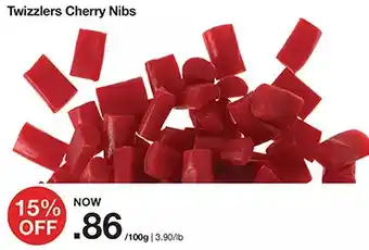 Bulk Barn Twizzlers cherry nibs offer