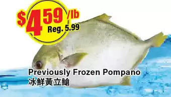 Btrust Supermarket Previously frozen pompano offer