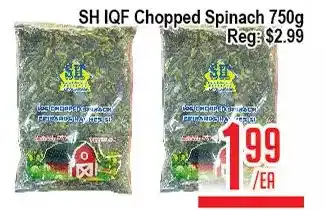 Skyland Foodmart Sh iqf chopped spinach offer