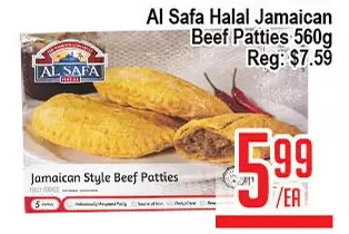 Skyland Foodmart Al safa halal jamaican beef patties offer