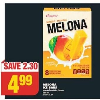 No Frills MELONA ICE BARS 560 mL offer