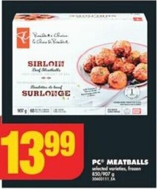 No Frills PC MEATBALLS 850/907 g offer