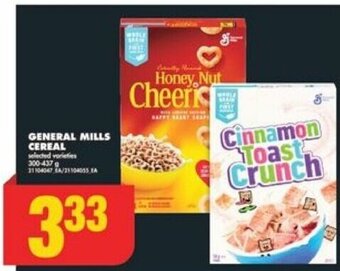 No Frills GENERAL MILLS CEREAL 300-437 g offer