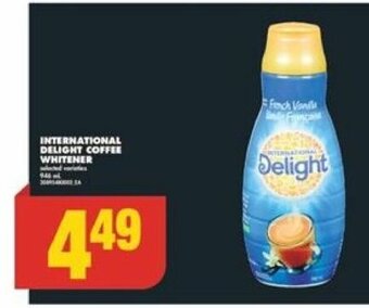 No Frills INTERNATIONAL DELIGHT COFFEE WHITENER offer