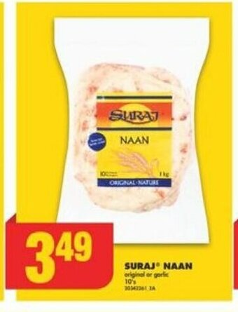 No Frills SURAJ NAAN original or garlic offer