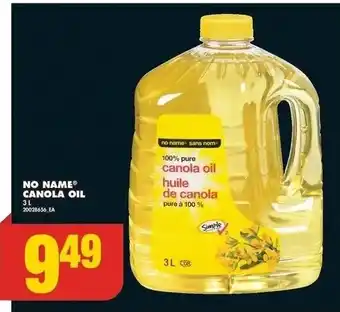 No Frills NO NAMEⓇ CANOLA OIL 3L offer