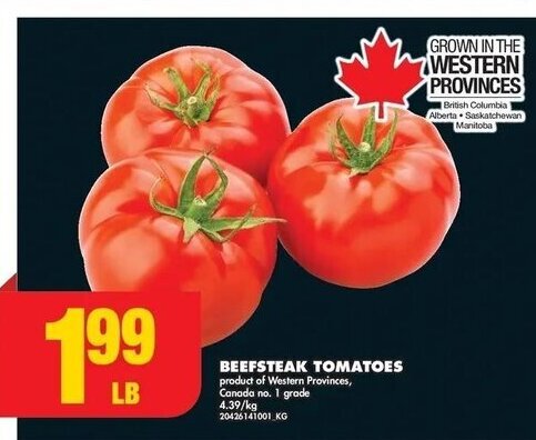No Frills BEEFSTEAK TOMATOES offer