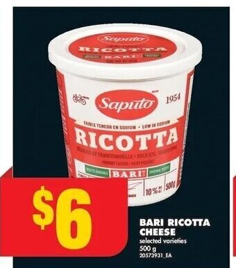 No Frills BARI RICOTTA CHEESE 500 g offer