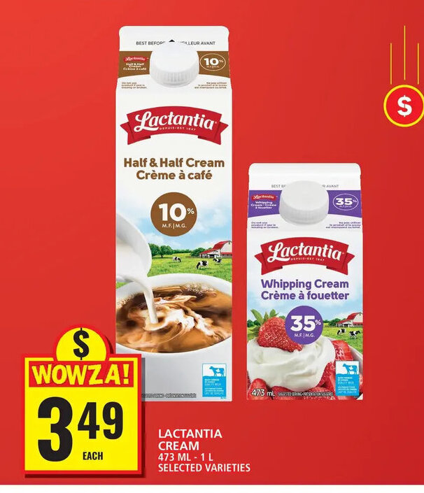 Food Basics LACTANTIA CREAM offer