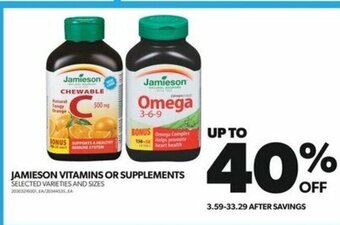 Real Canadian Superstore JAMIESON VITAMINS offer