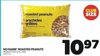 Real Canadian Superstore NO NAME ROASTED PEANUTS 2 KG 20293477 offer