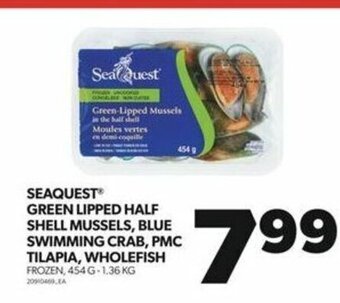 Real Canadian Superstore SEAQUEST GREEN LIPPED HALF SHELL MUSSELS offer