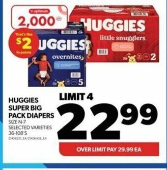 Real Canadian Superstore HUGGIES SUPER BIG PACK DIAPERS offer