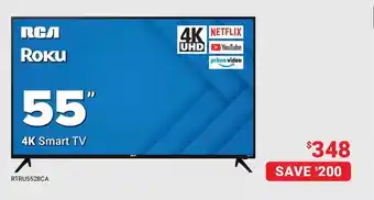 Visions Electronics Rga 55'' 4k smart roku tv offer