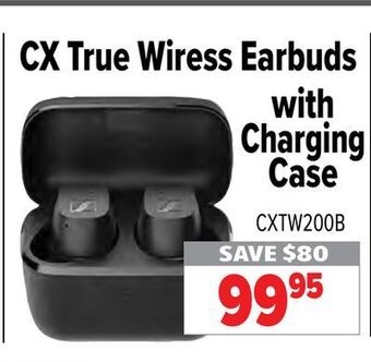 2001 Audio Video Sennheiser cx true wiress earbuds with charging case offer