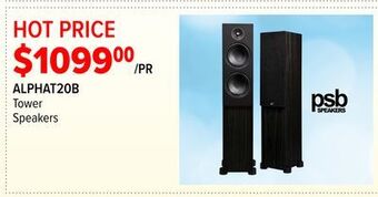 2001 Audio Video Psb tower speakers offer