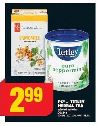 No Frills TETLEY HERBAL TEA offer