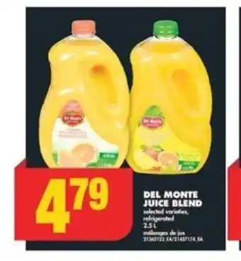 No Frills Del monte juice blend offer