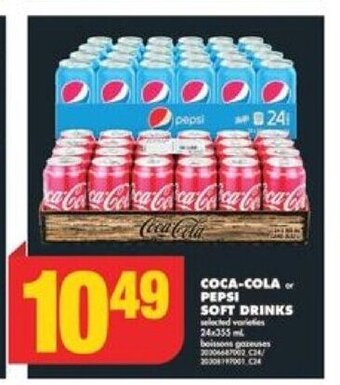 No Frills Coca-cola soft drinks offer
