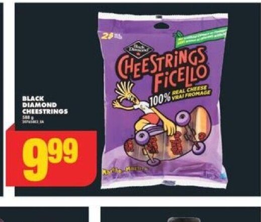 No Frills BLACK DIAMOND CHEESTRINGS offer