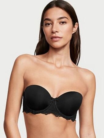 Victoria's Secret Lightly-lined lace strapless bra offer