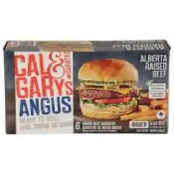 Calgary Co-op Cal & gary's angus burgers offer