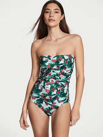 Ruched one-piece swimsuit