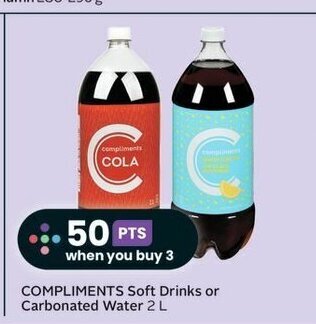 Sobeys COMPLIMENTS Soft Drinks or Carbonated Water 2 L offer