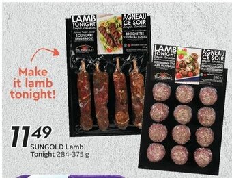 Sobeys SUNGOLD Lamb Tonight 284-375 g offer